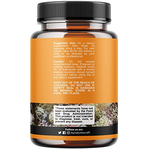 Organic Irish Sea Moss Capsules - Sea Moss and Bladderwrack Capsu...