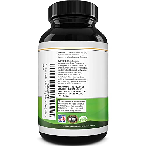 Prebiotics and Probiotics Gut Health Supplement - Super Potent Di...
