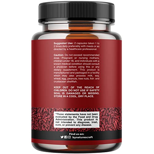 Red Yeast Rice with CoQ10 Supplement - Extra Strength Citrinin-Fr...
