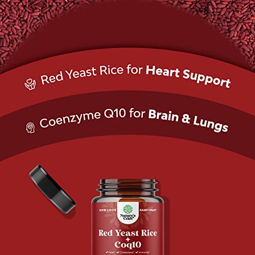 Red Yeast Rice with CoQ10 Supplement - Extra Strength Citrinin-Fr...