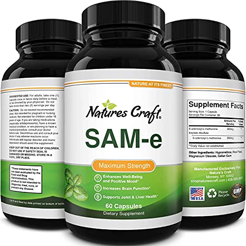 Sam-E 200mg Mood Support Supplement - S-Adenosyl Methionine Sam-E...