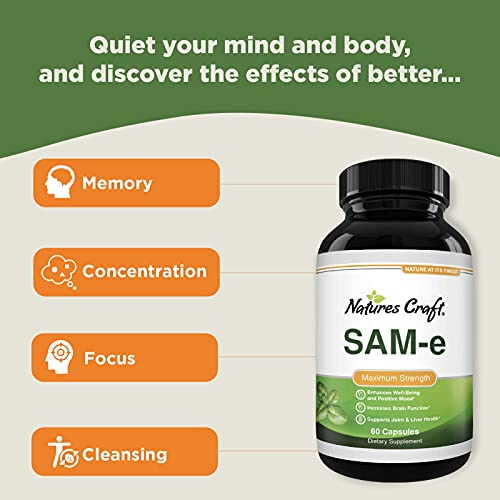 Sam-E 200mg Mood Support Supplement - S-Adenosyl Methionine Sam-E...