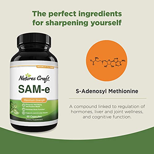 Sam-E 200mg Mood Support Supplement - S-Adenosyl Methionine Sam-E...