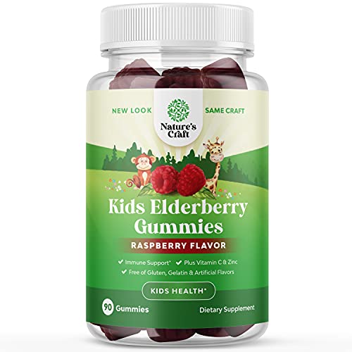 Sambucus Elderberry Gummies Kids Vitamins - Delicious Black Elder...