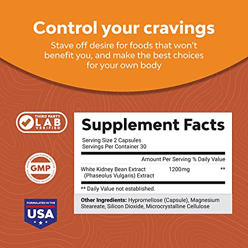 White Kidney Bean Energy Booster - White Kidney Bean Extract Pill...
