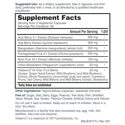 Natures Lab Super Antioxidant Support - Resveratrol, Acai, Goji ...