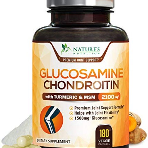 Glucosamine with Chondroitin Turmeric Supplement, Triple Strength...
