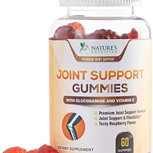 Joint Support Gummies Extra Strength Glucosamine & Vitamin E - Na...