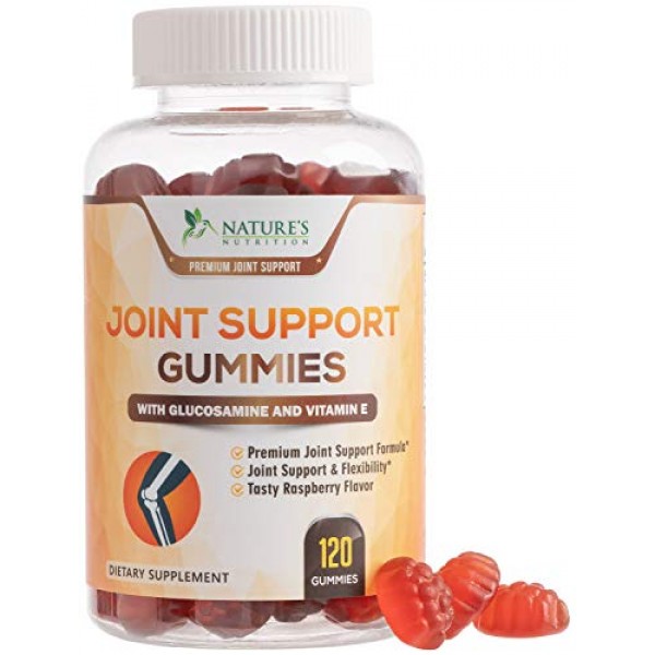 Joint Support Gummies Extra Strength Glucosamine & Vitamin E - Na...