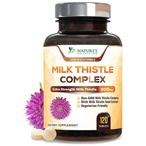 Milk Thistle Tablets, Highly Concentrated Extract 900mg - Liver C...