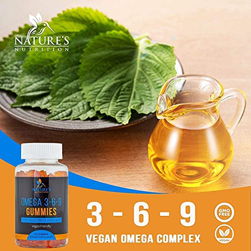 Omega 3 6 9 Gummies Extra Strength Essential Fatty Acid Supplemen...