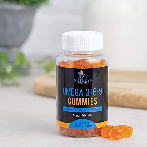 Omega 3 6 9 Gummies Extra Strength Essential Fatty Acid Supplemen...