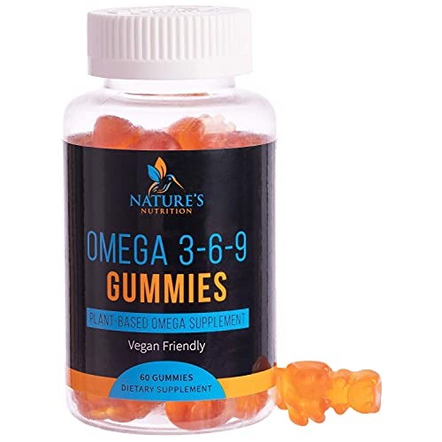 Omega 3 6 9 Gummies Extra Strength Essential Fatty Acid Supplemen...