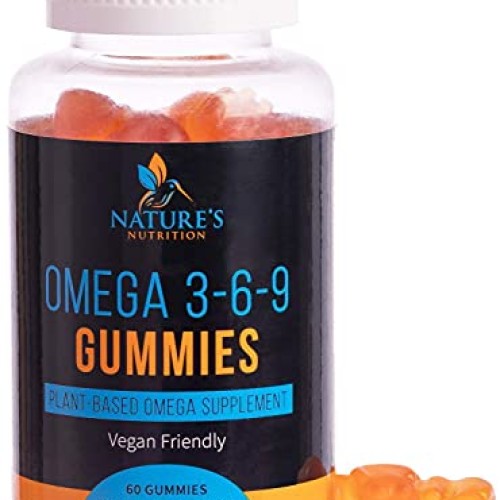 Omega 3 6 9 Gummies Extra Strength Essential Fatty Acid Supplemen...
