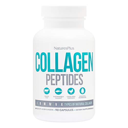 NaturesPlus Collagen Peptides - 90 Capsules - Hair, Skin, Nail & ...