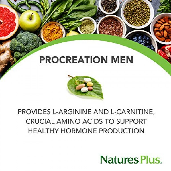 NaturesPlus Procreation Men - 60 Vegetarian Capsules - Natural Ma...