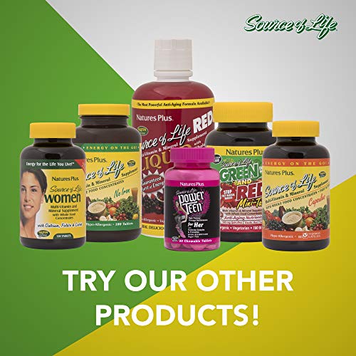 NaturesPlus Source of Life Prenatal - 800 mcg Folate, 180 Vegetar...
