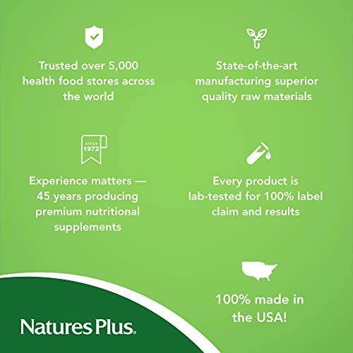 NaturesPlus Zinc Tablets - 50 mg, 90 Vegetarian Tablets - Immune ...