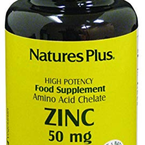 NaturesPlus Zinc Tablets - 50 mg, 90 Vegetarian Tablets - Immune ...