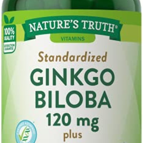 Natures Truth Ginkgo Biloba 120 mg Standardized Plus Bacopa Extr...