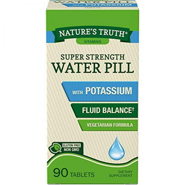Natures Truth Super Strength Water Pill with Potassium | 90 Coun...