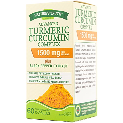 Natures Truth Turmeric Curcumin Advanced Complex 60 Capsules