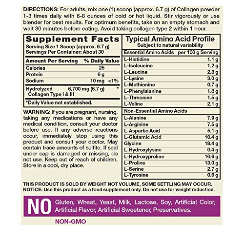 Natures Truth Ultra Collagen Powder | Type I and III | Hydrolyze...