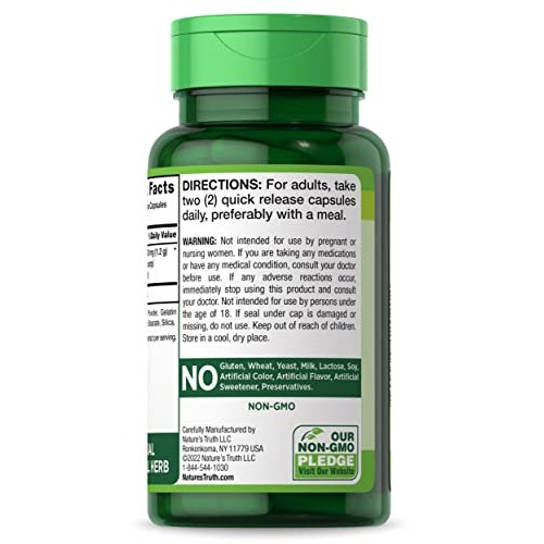 Turkey Tail Mushroom Capsules| 1200mg | 120 Count | Non-GMO & Glu...