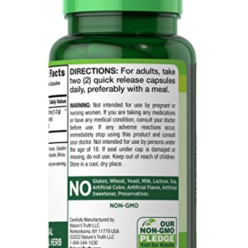 Turkey Tail Mushroom Capsules| 1200mg | 120 Count | Non-GMO & Glu...