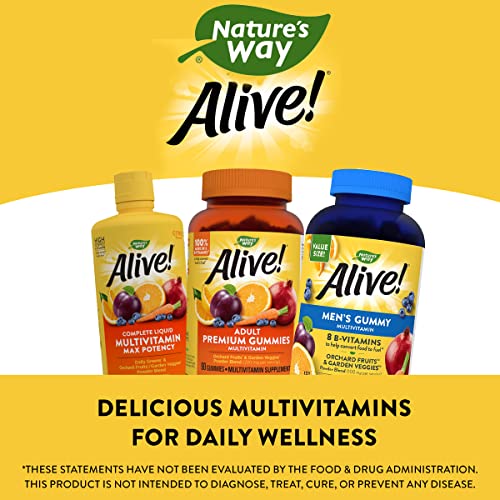 Nature’s Way Alive! Men’s Gummy Multivitamins, High Potency Formu...