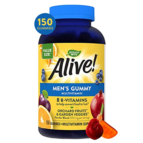 Nature’s Way Alive! Men’s Gummy Multivitamins, High Potency Formu...
