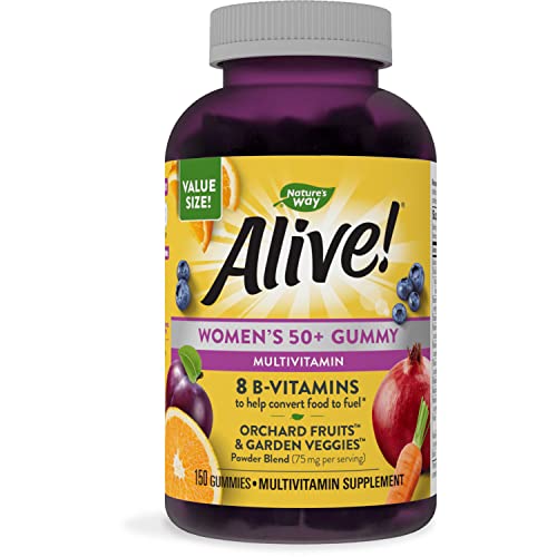 Nature’s Way Alive! Women’s 50+ Gummy Multivitamins, Vitamins & M...