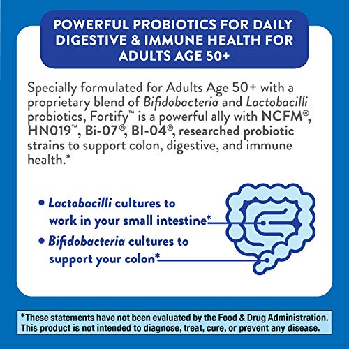 Nature’s Way Fortify 50+ Probiotic, 30 Billion Live Cultures, 11 ...