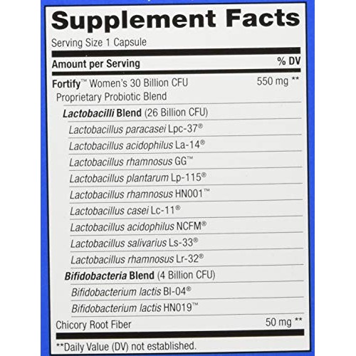 Nature’s Way Fortify Women’s Probiotic, 30 Billion Live Cultures,...
