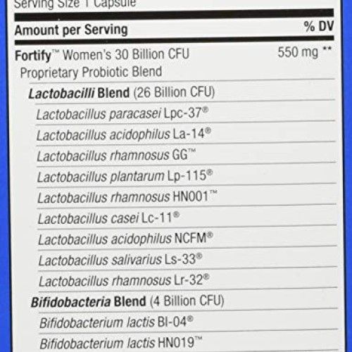 Nature’s Way Fortify Women’s Probiotic, 30 Billion Live Cultures,...