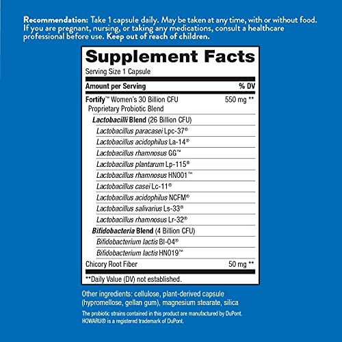 Nature’s Way Fortify Women’s Probiotic, 30 Billion Live Cultures,...