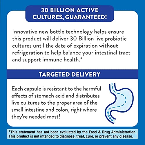 Nature’s Way Fortify Women’s Probiotic, 30 Billion Live Cultures,...