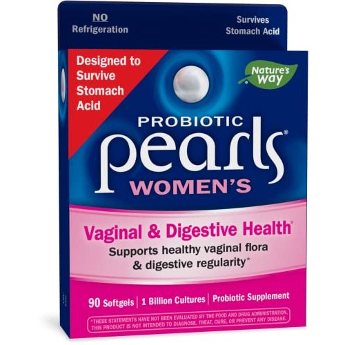 Nature’s Way Probiotic Pearls Women’s Probiotic Supplement, Vagin...
