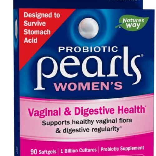 Nature’s Way Probiotic Pearls Women’s Probiotic Supplement, Vagin...