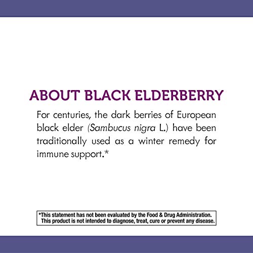 Nature’s Way Sambucus Elderberry Lozenges, 1000 mg Vitamin C Per ...