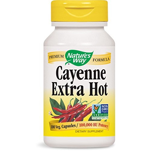 Natures Way 10000HU Cayenne Extra Hot - 3 Pack