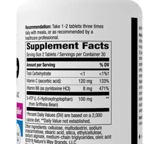Natures Way 5-HTP, L-5-Hydroxytryptophan, Vitamin B6 & C, Griffo...