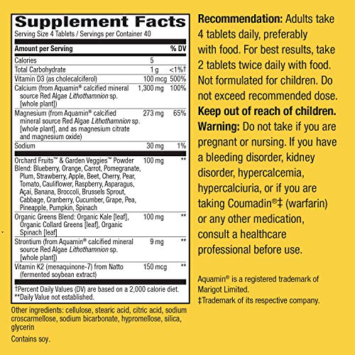 Natures Way Alive! Calcium Bone Formula Supplement 1300 mg per ...