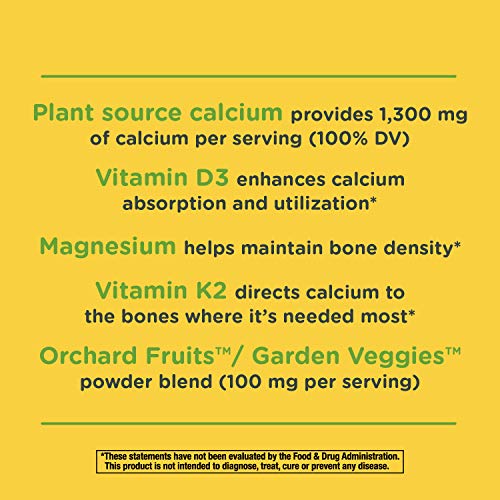 Natures Way Alive! Calcium Bone Formula Supplement 1300 mg per ...