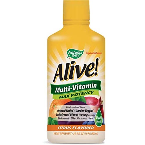 Natures Way Alive! Multi-vitamin Max Potency Citrus Flavor 30 Oz...