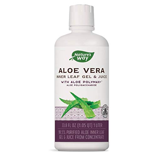 Natures Way Aloe Vera Gel and Juice, 1 Liter Packaging May Vary
