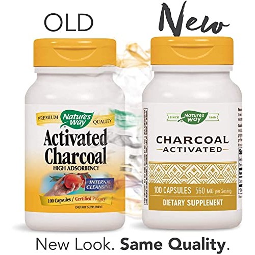 Natures Way Charcoal Activated; 560 mg Charcoal per serving; 360...
