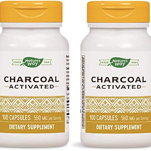 Natures Way Charcoal Activated; 560 mg Charcoal per serving; 100...