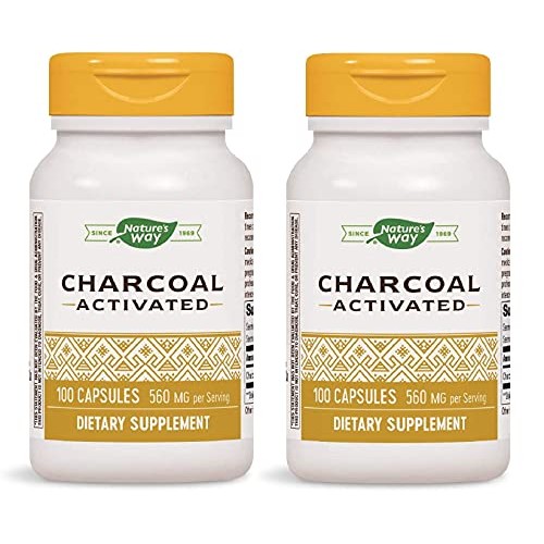 Natures Way Charcoal Activated; 560 mg Charcoal per serving; 100...