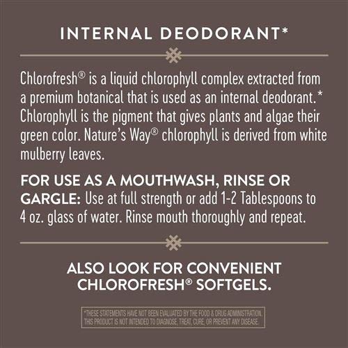 Natures Way Chlorofresh, Natural Flavor, 16 oz Bottle Packaging...